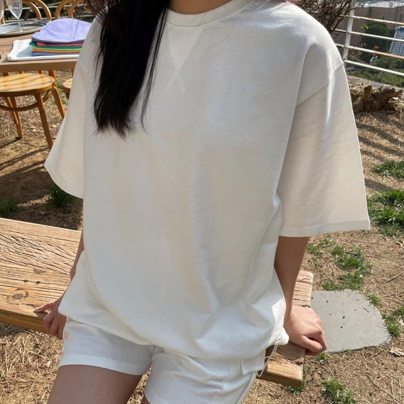 LE REVE - Korean Children Fashion - #Kfashion4kids - Washing Tery String Tee - 3