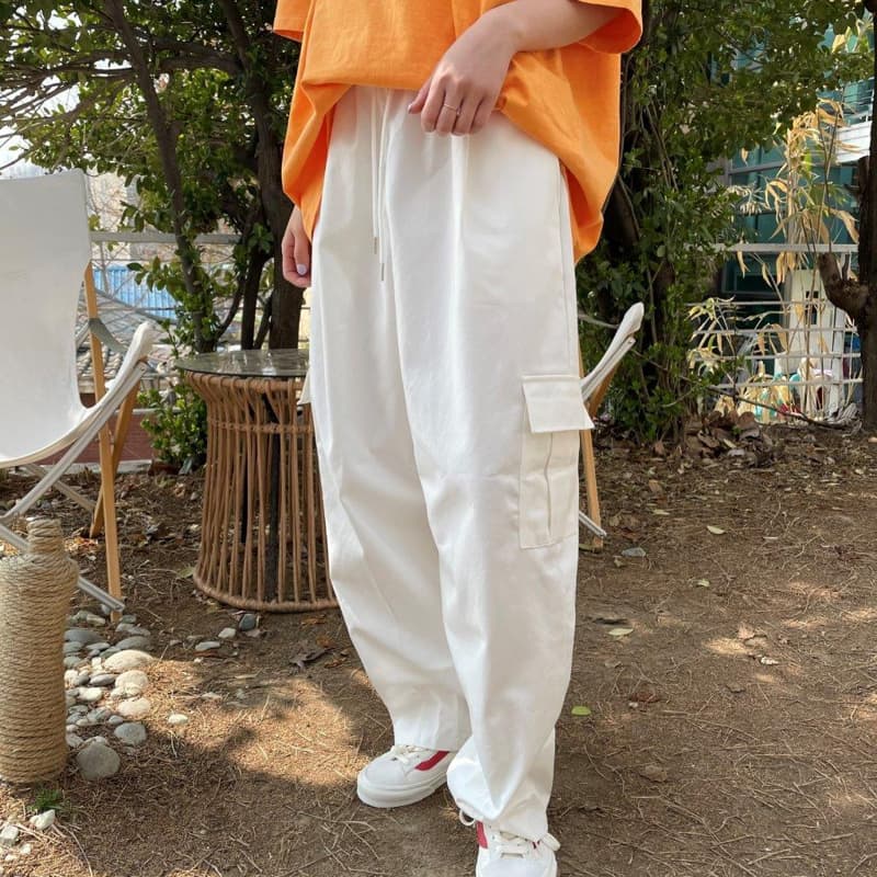 LE REVE - Korean Children Fashion - #Kfashion4kids - Balloone Wide Cargo Pants