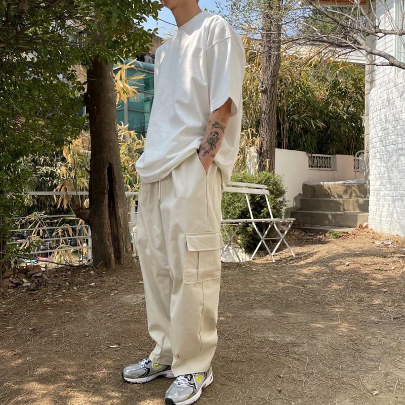 LE REVE - Korean Children Fashion - #Kfashion4kids - Balloone Wide Cargo Pants - 7