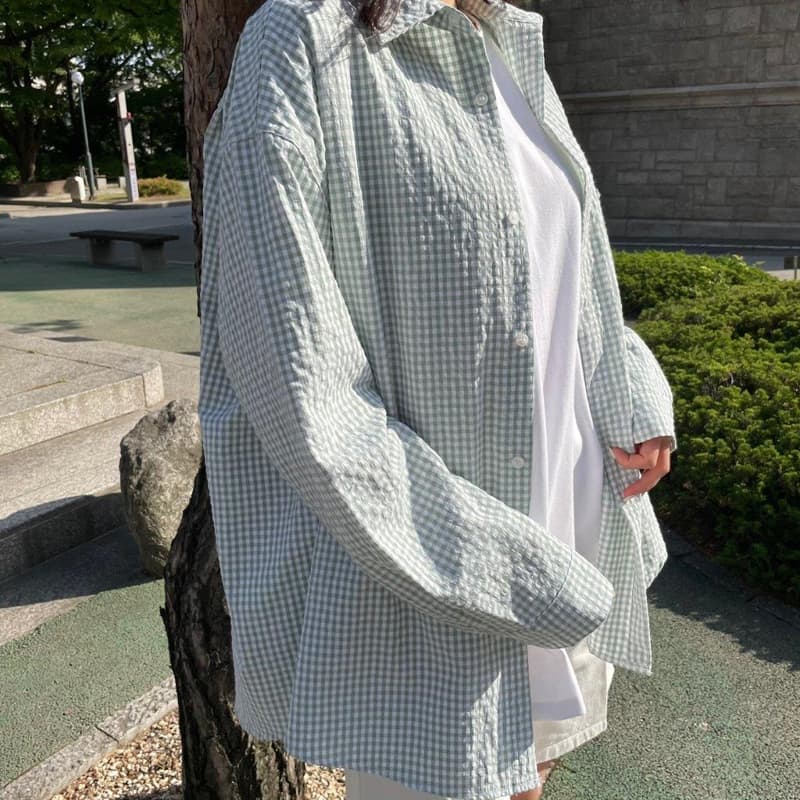 LE REVE - Korean Children Fashion - #Kfashion4kids - Mario Check Shirt - 2