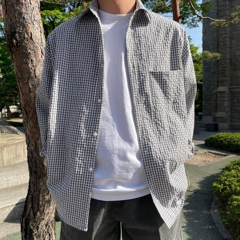 LE REVE - Korean Children Fashion - #Kfashion4kids - Mario Check Shirt - 8