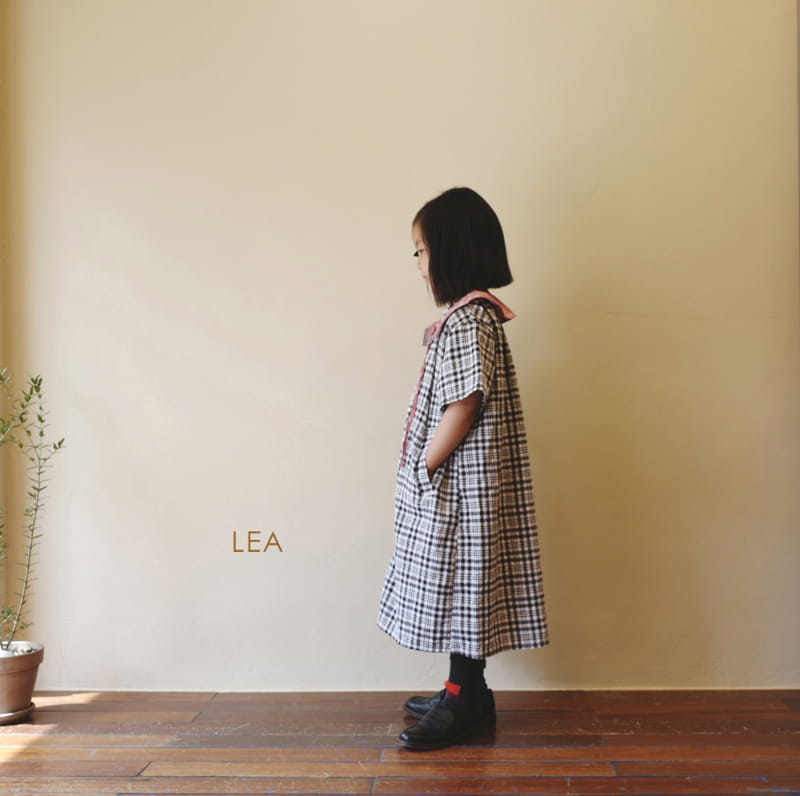 LEA ET MIEL - Korean Children Fashion - #Kfashion4kids - Black Check One-piece