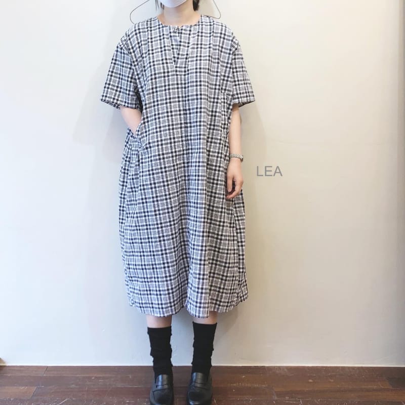 LEA ET MIEL - Korean Children Fashion - #Kfashion4kids - Black Check One-piece - 4