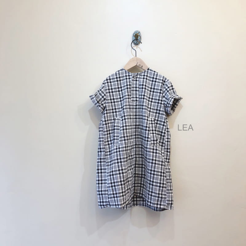 LEA ET MIEL - Korean Children Fashion - #Kfashion4kids - Black Check One-piece - 5