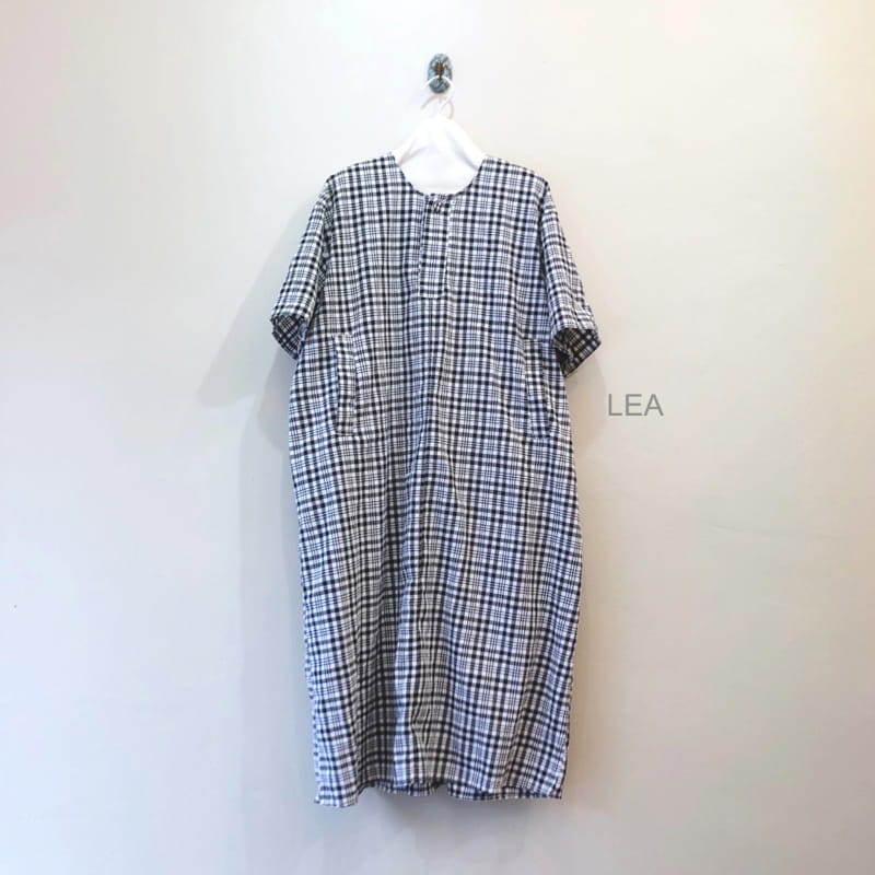 LEA ET MIEL - Korean Children Fashion - #Kfashion4kids - Mom Black Check One-piece - 2