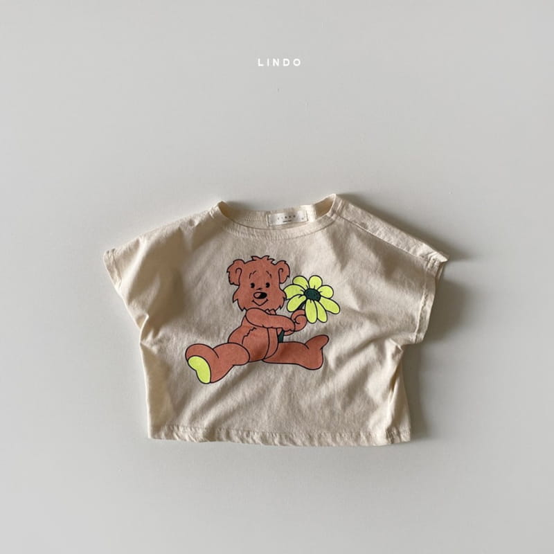 LINDO - Korean Children Fashion - #Kfashion4kids - Flower Bear Tee - 2