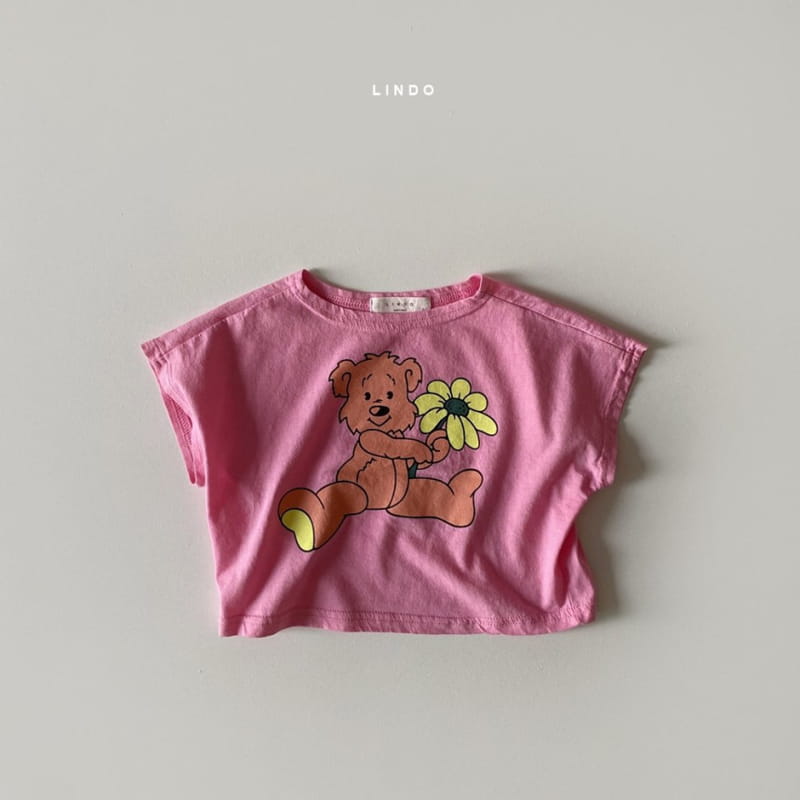 LINDO - Korean Children Fashion - #Kfashion4kids - Flower Bear Tee - 3