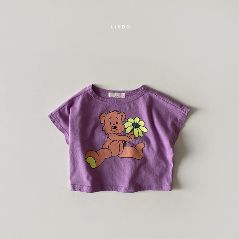 LINDO - Korean Children Fashion - #Kfashion4kids - Flower Bear Tee - 5