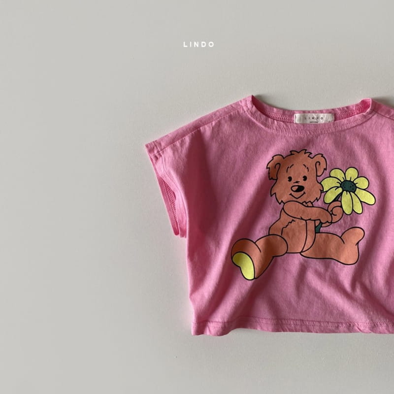 LINDO - Korean Children Fashion - #Kfashion4kids - Flower Bear Tee - 7