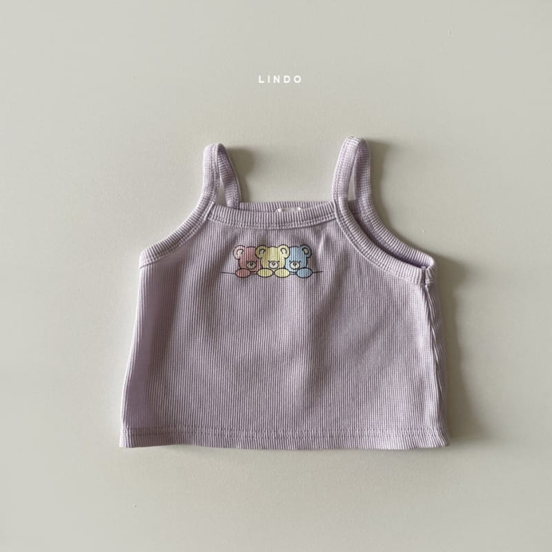 LINDO - Korean Children Fashion - #Kfashion4kids - Baby Bear Waffle Sleeveless - 2