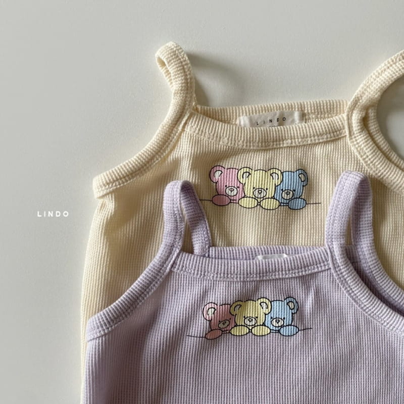 LINDO - Korean Children Fashion - #Kfashion4kids - Baby Bear Waffle Sleeveless - 5