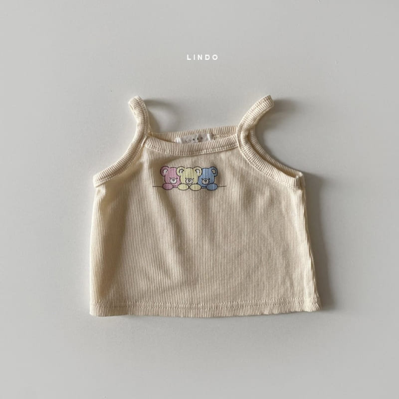 LINDO - Korean Children Fashion - #Kfashion4kids - Baby Bear Waffle Sleeveless - 6