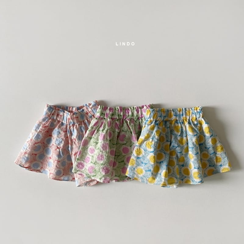 LINDO - Korean Children Fashion - #Kfashion4kids - Sun Flower Skirt Shorts