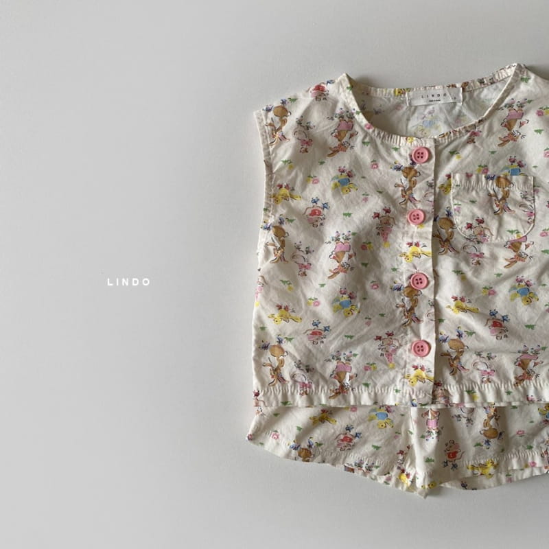 LINDO - Korean Children Fashion - #Kfashion4kids - Petti Top Bottom Set - 2