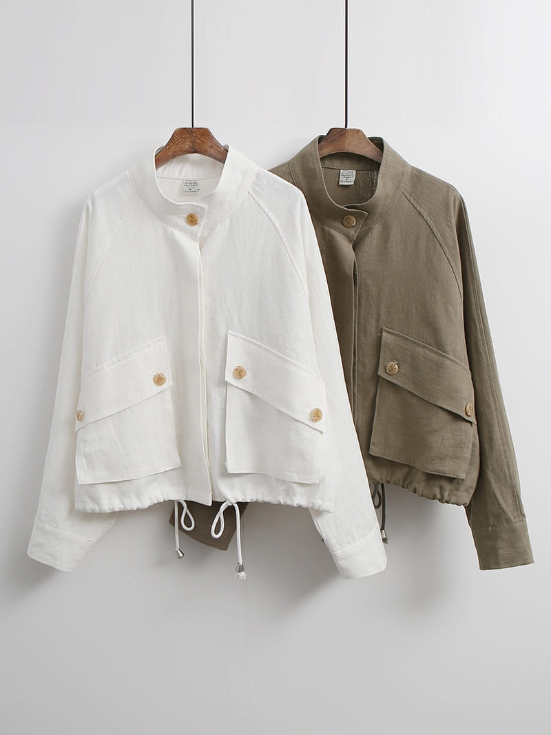 LOUISA - Korean Children Fashion - #Kfashion4kids - Siry Linen Jacket - 4