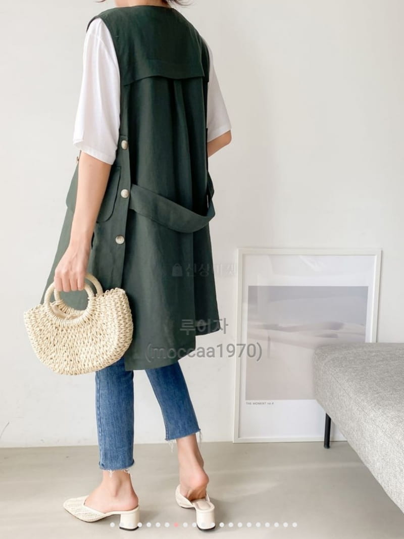 LOUISA - Korean Children Fashion - #Kfashion4kids - Hand Linen Vest