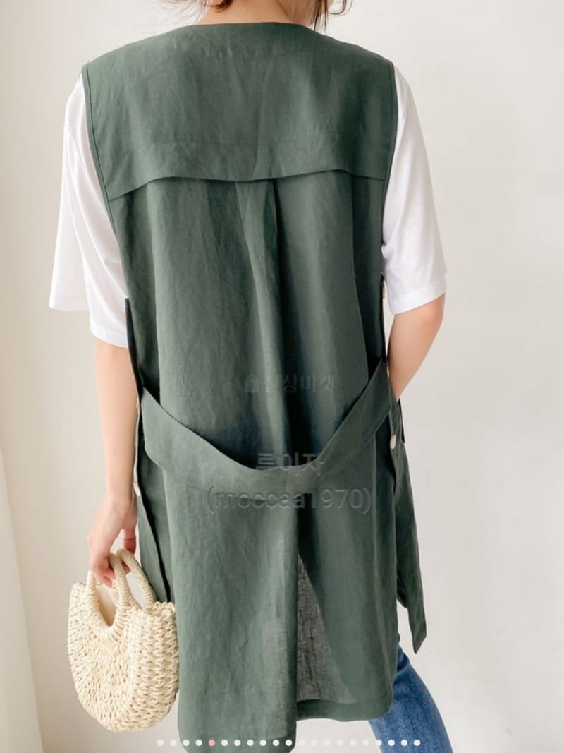 LOUISA - Korean Children Fashion - #Kfashion4kids - Hand Linen Vest - 2