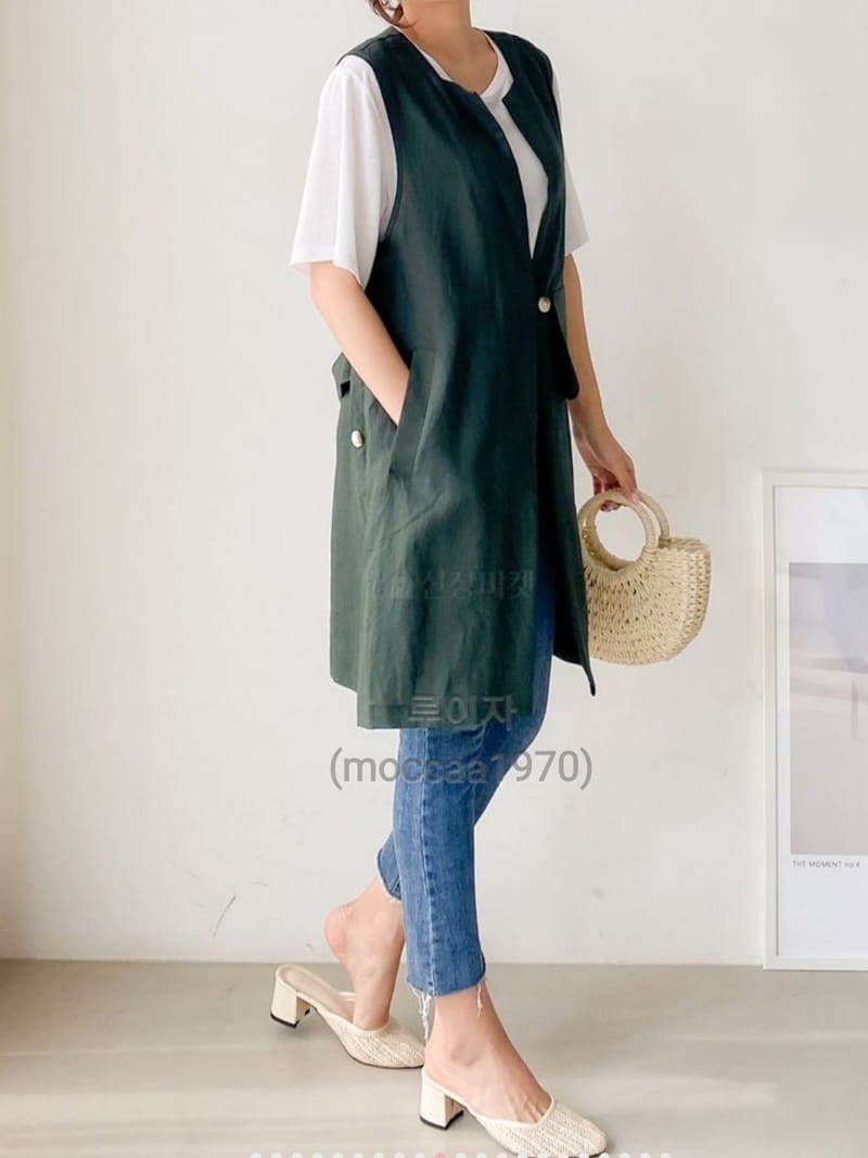 LOUISA - Korean Children Fashion - #Kfashion4kids - Hand Linen Vest - 3