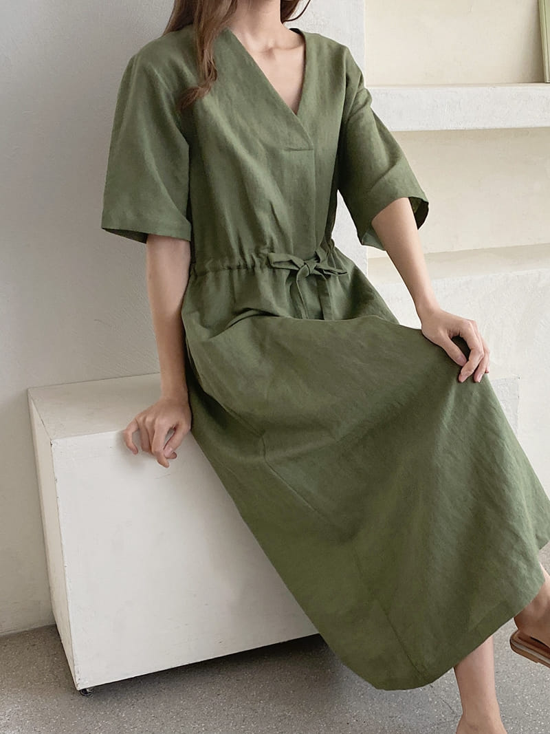 LOUISA - Korean Children Fashion - #Kfashion4kids - Mac La Linen One-piece