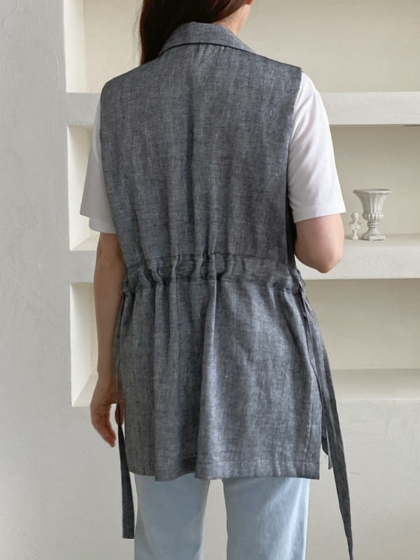 LOUISA - Korean Children Fashion - #Kfashion4kids - Le Gi Linen Vest - 3