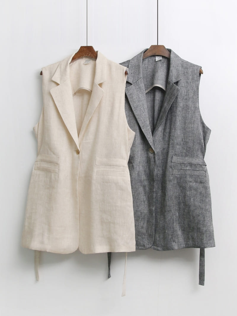 LOUISA - Korean Children Fashion - #Kfashion4kids - Le Gi Linen Vest - 4