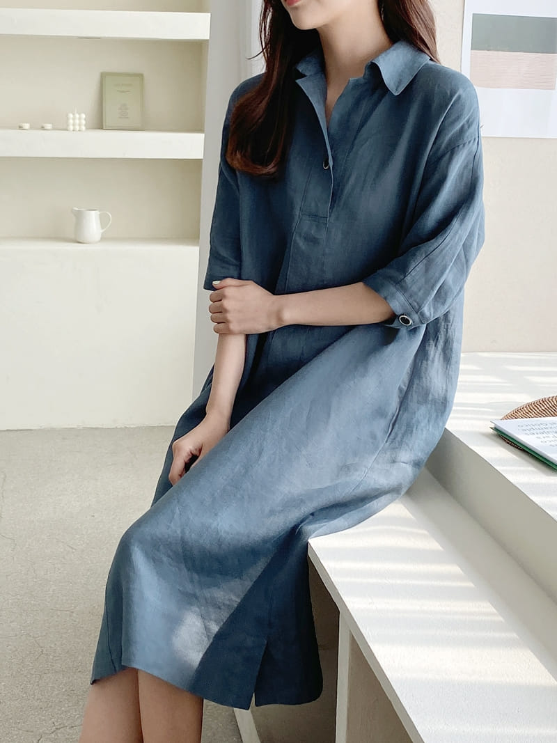 LOUISA - Korean Children Fashion - #Kfashion4kids - Donna a Linen One-piece