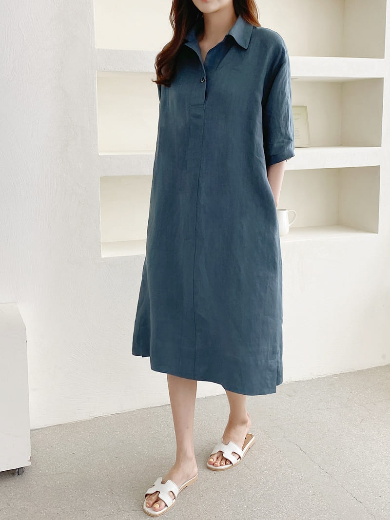 LOUISA - Korean Children Fashion - #Kfashion4kids - Donna a Linen One-piece - 3