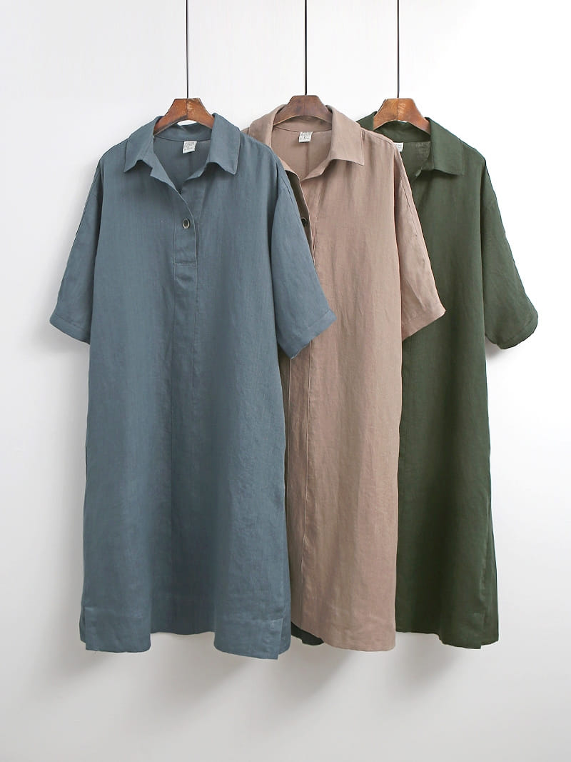 LOUISA - Korean Children Fashion - #Kfashion4kids - Donna a Linen One-piece - 4