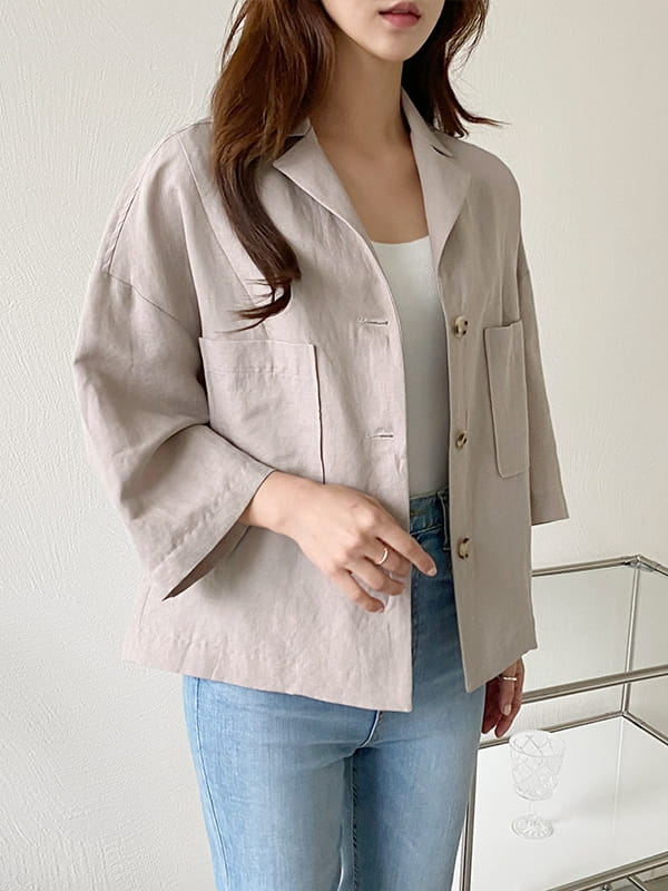 LOUISA - Korean Children Fashion - #Kfashion4kids - De An Linen Jacket