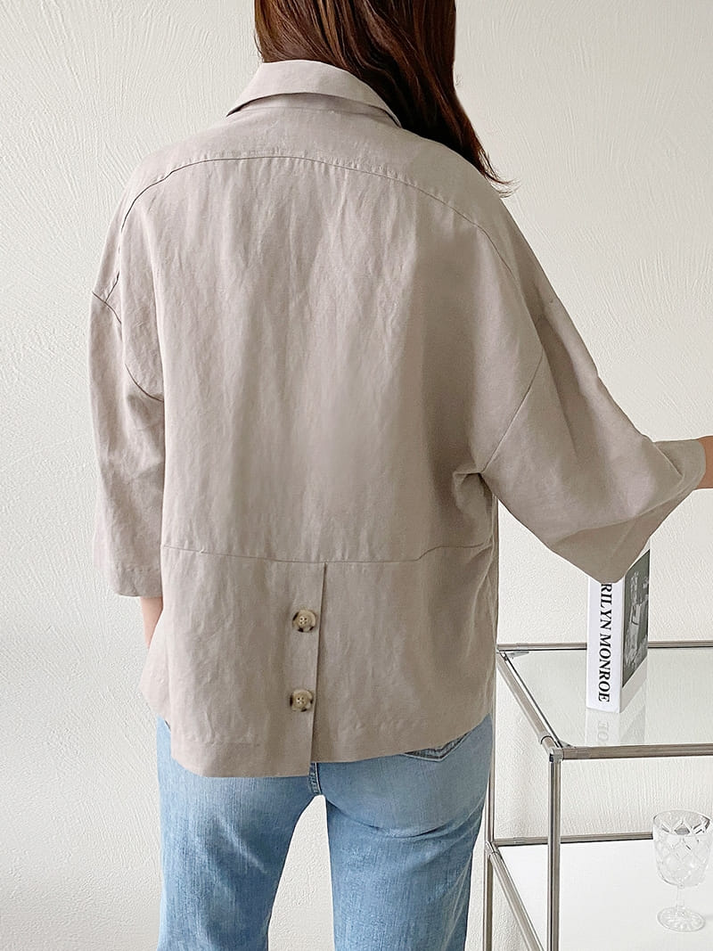 LOUISA - Korean Children Fashion - #Kfashion4kids - De An Linen Jacket - 3
