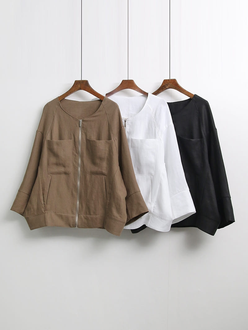 LOUISA - Korean Children Fashion - #Kfashion4kids - De Linen Jacket - 4