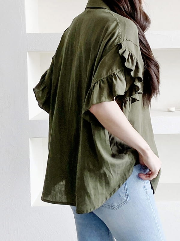 LOUISA - Korean Children Fashion - #Kfashion4kids - Gi Frill Blouse - 3