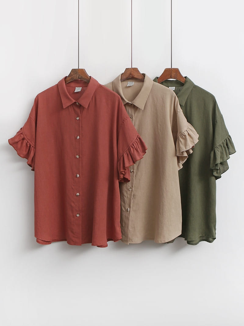 LOUISA - Korean Children Fashion - #Kfashion4kids - Gi Frill Blouse - 4