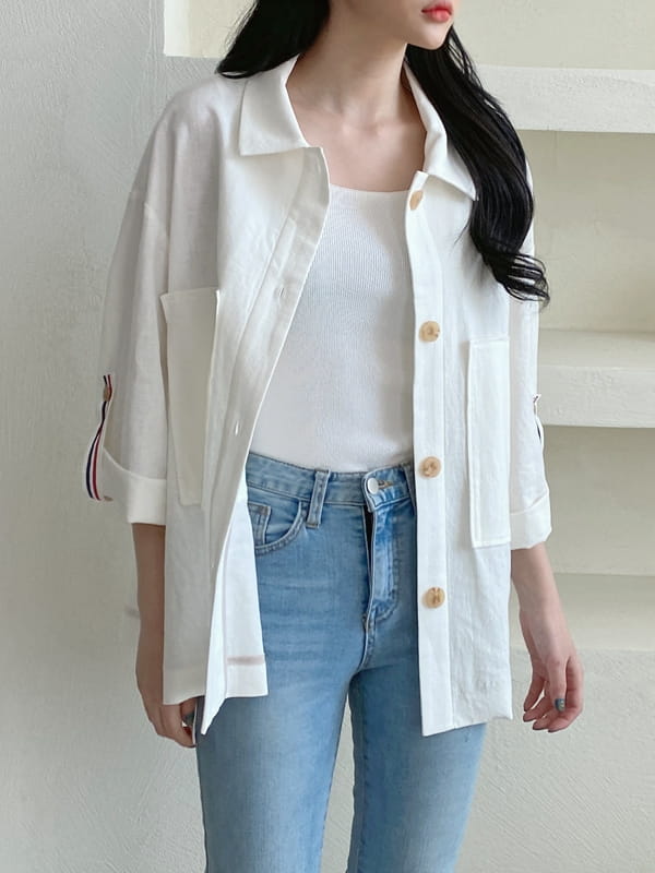 LOUISA - Korean Children Fashion - #Kfashion4kids - Tom Linen Jacket
