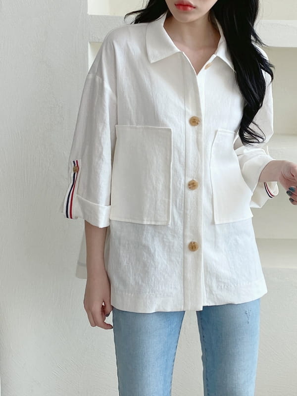LOUISA - Korean Children Fashion - #Kfashion4kids - Tom Linen Jacket - 3