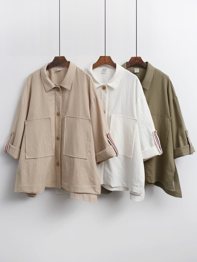 LOUISA - Korean Children Fashion - #Kfashion4kids - Tom Linen Jacket - 5