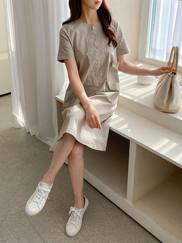 LOUISA - Korean Children Fashion - #Kfashion4kids - Calin Spand One-piece 
