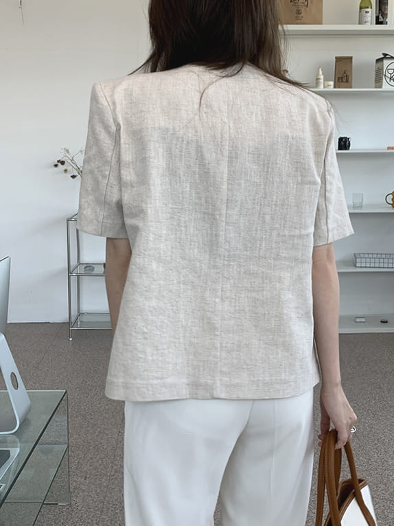 LOUNGE VERA - Korean Children Fashion - #Kfashion4kids - Louie Linen Jacket - 2