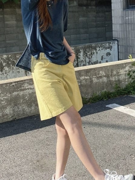 LOUNGE VERA - Korean Children Fashion - #Kfashion4kids - Stitch Shorts - 4