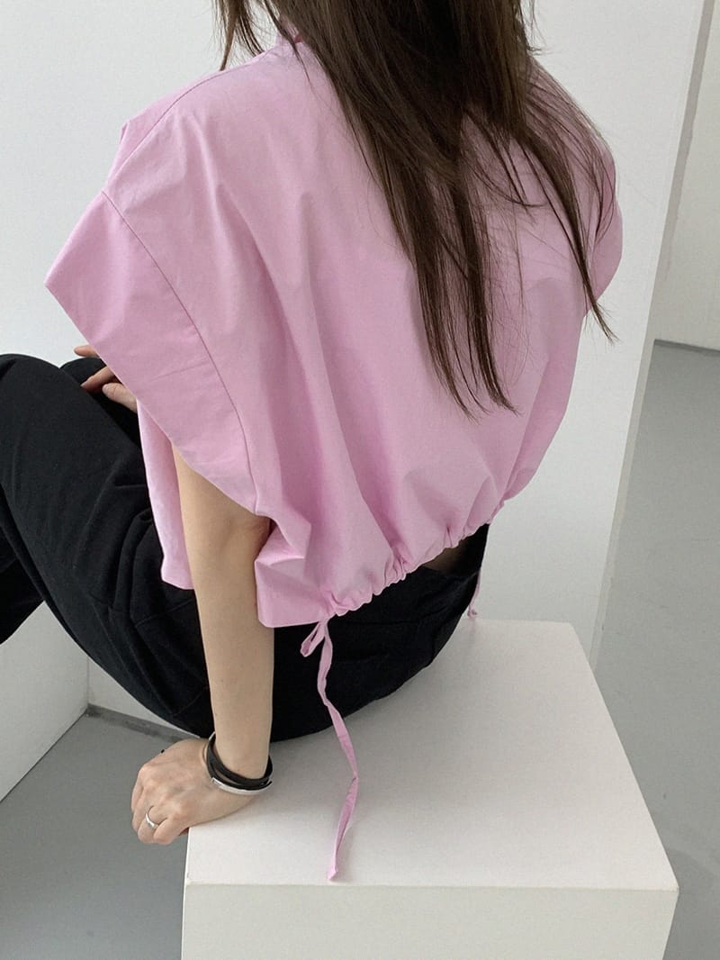 LOUNGE VERA - Korean Children Fashion - #Kfashion4kids - String Crop Shirt