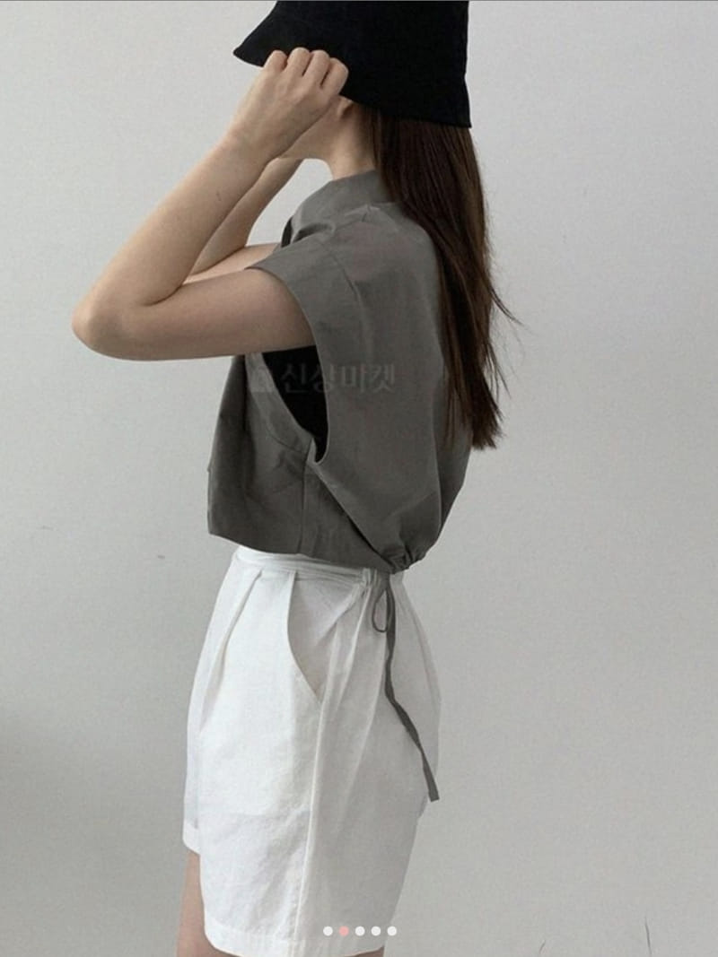 LOUNGE VERA - Korean Children Fashion - #Kfashion4kids - String Crop Shirt - 10