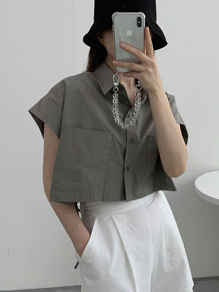 LOUNGE VERA - Korean Children Fashion - #Kfashion4kids - String Crop Shirt - 3