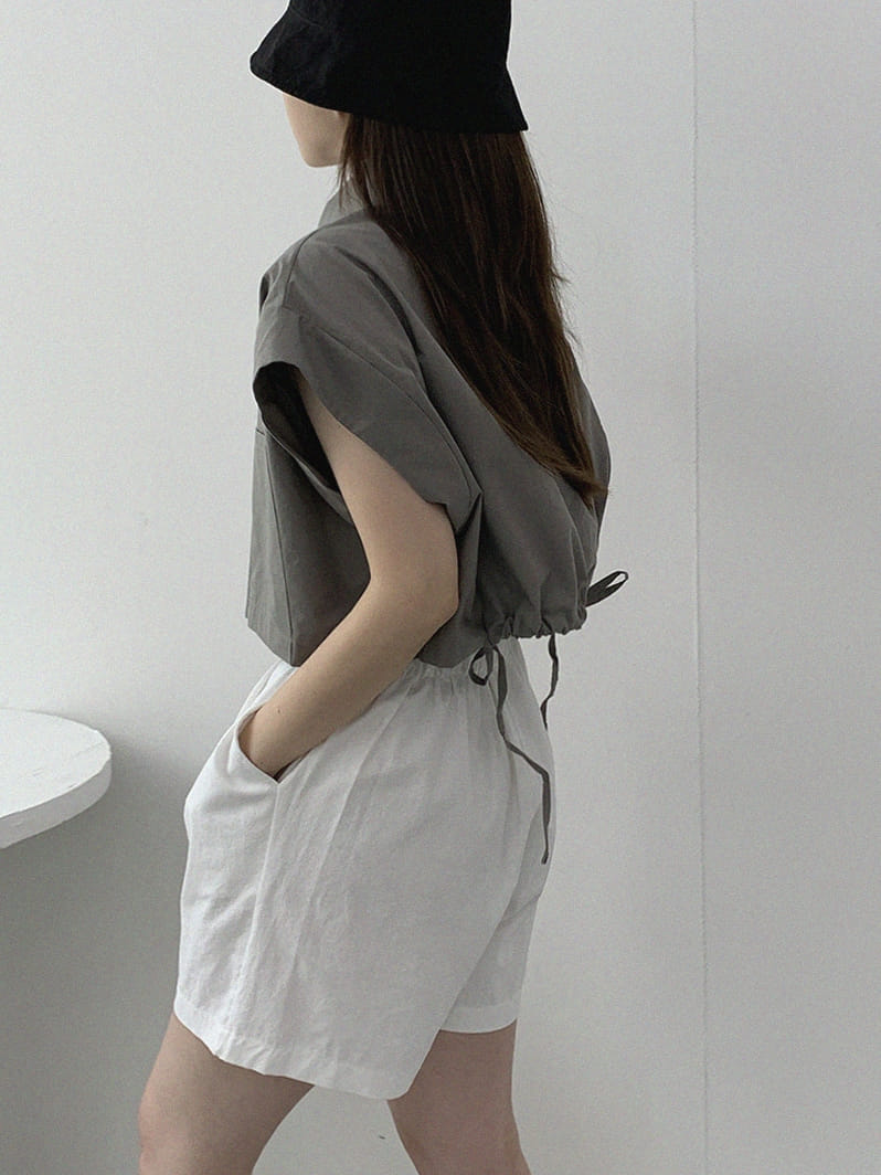 LOUNGE VERA - Korean Children Fashion - #Kfashion4kids - String Crop Shirt - 5