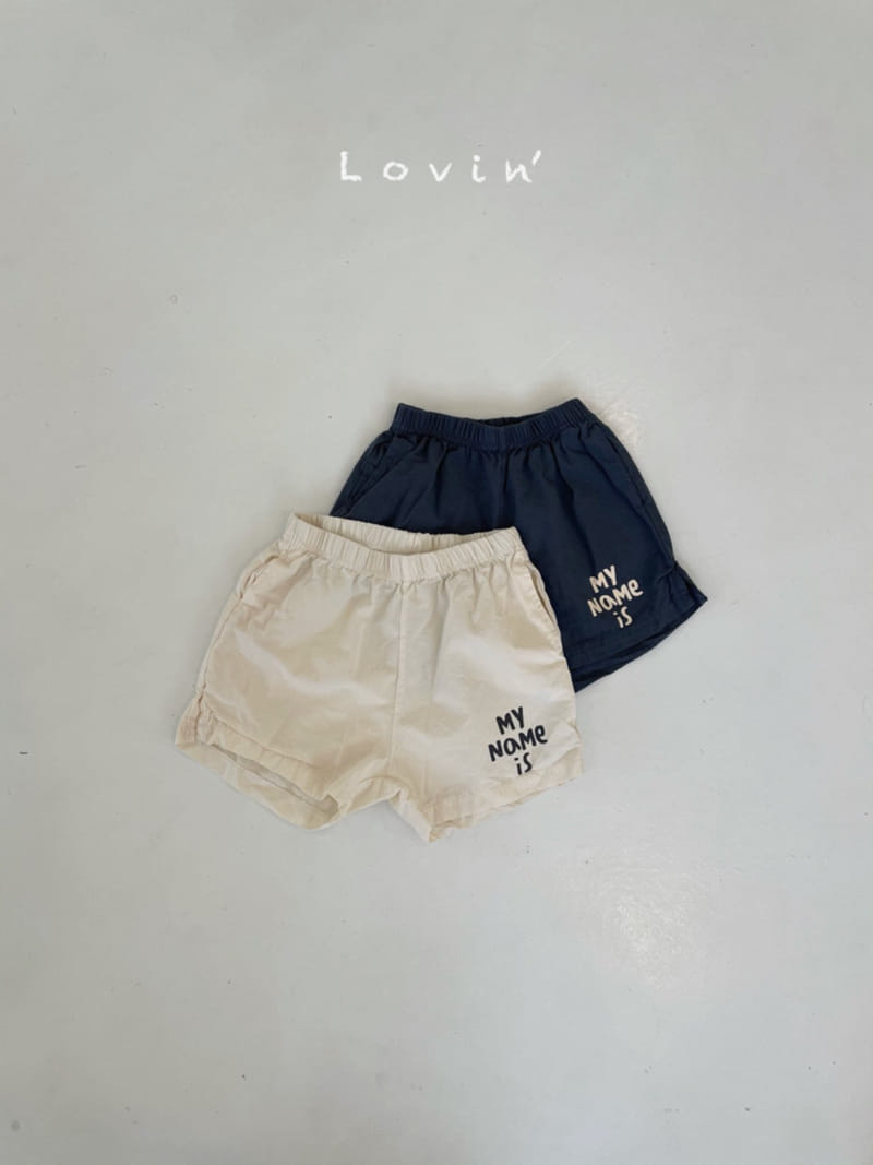 LOVIN - Korean Children Fashion - #Kfashion4kids - Name Shorts - 10
