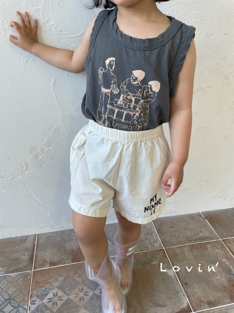 LOVIN - Korean Children Fashion - #Kfashion4kids - Name Shorts - 4