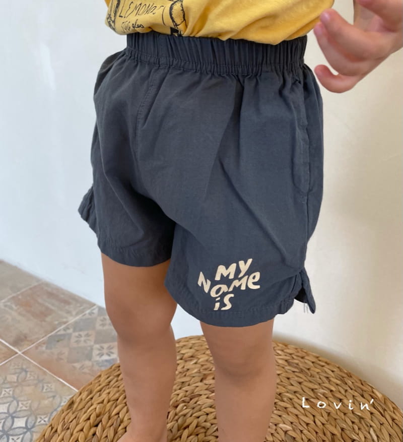 LOVIN - Korean Children Fashion - #Kfashion4kids - Name Shorts - 6