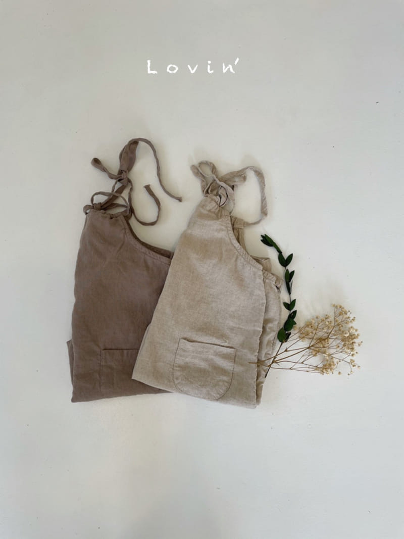 LOVIN - Korean Children Fashion - #Kfashion4kids - String Dngarees Shorts