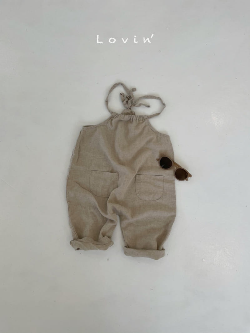 LOVIN - Korean Children Fashion - #Kfashion4kids - String Dngarees Shorts - 2