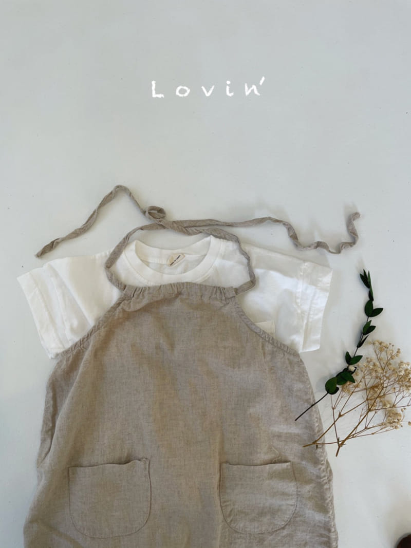 LOVIN - Korean Children Fashion - #Kfashion4kids - String Dngarees Shorts - 6