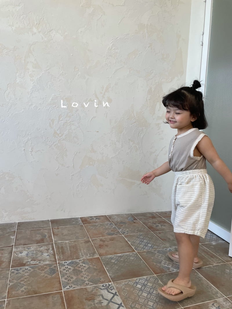LOVIN - Korean Children Fashion - #Kfashion4kids - Stripes Pocket Shorts - 10